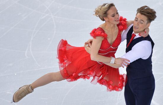 2014 Winter Olympics. Figure skating. Ice dance. Short program