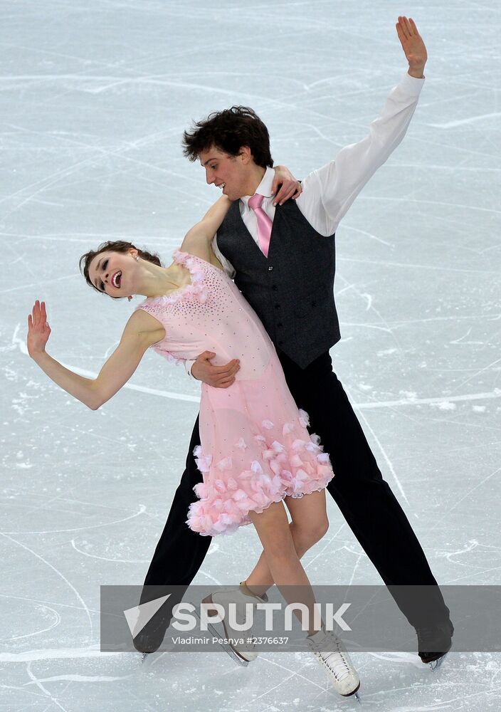 2014 Winter Olympics. Figure skating. Ice dance. Short program