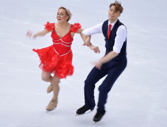 2014 Winter Olympics. Figure skating. Ice dance. Short program