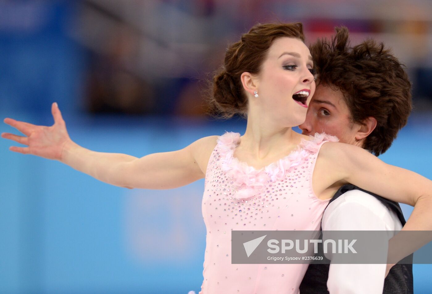 2014 Winter Olympics. Figure skating. Ice dance. Short program