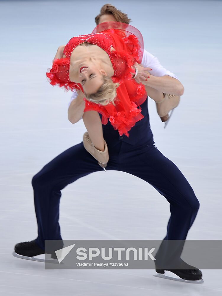 2014 Winter Olympics. Figure skating. Ice dance. Short program