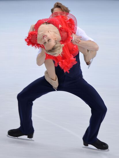 2014 Winter Olympics. Figure skating. Ice dance. Short program