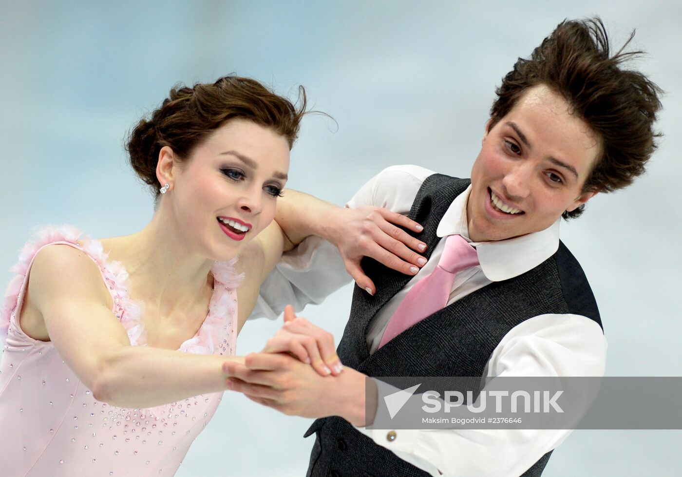 2014 Winter Olympics. Figure skating. Ice dance. Short program