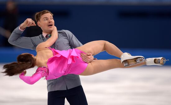 2014 Winter Olympics. Figure skating. Ice dance. Short program