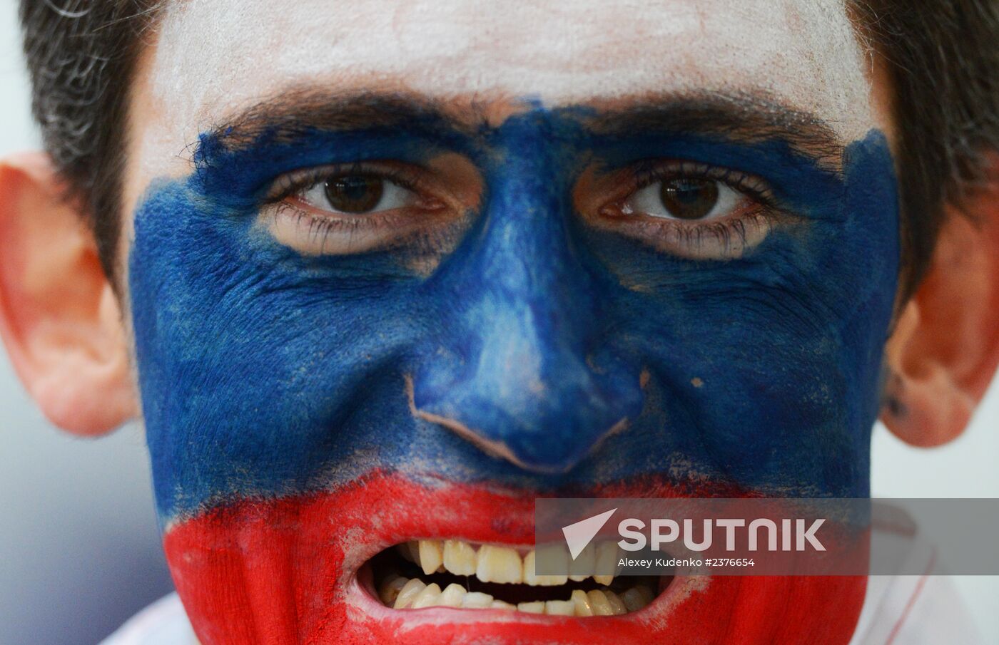 2014 Winter Olympics. Ice hockey. Men. Russia vs. Slovakia