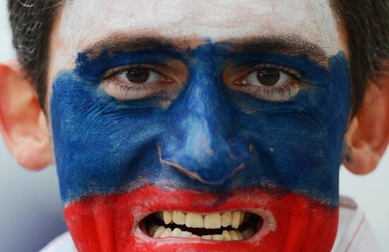 2014 Winter Olympics. Ice hockey. Men. Russia vs. Slovakia