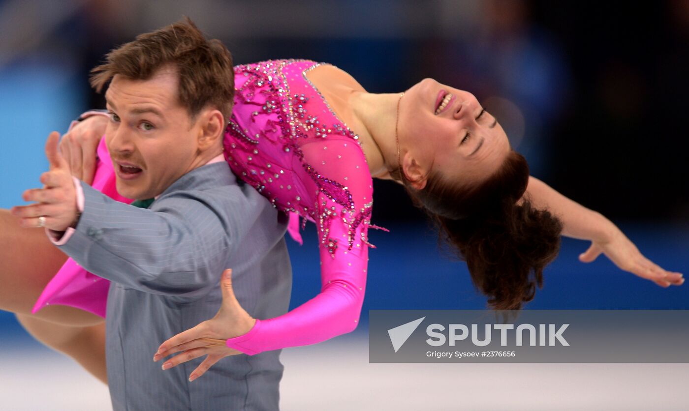 2014 Winter Olympics. Figure skating. Ice dance. Short program