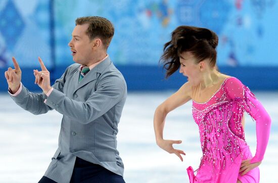 2014 Winter Olympics. Figure skating. Ice dance. Short program