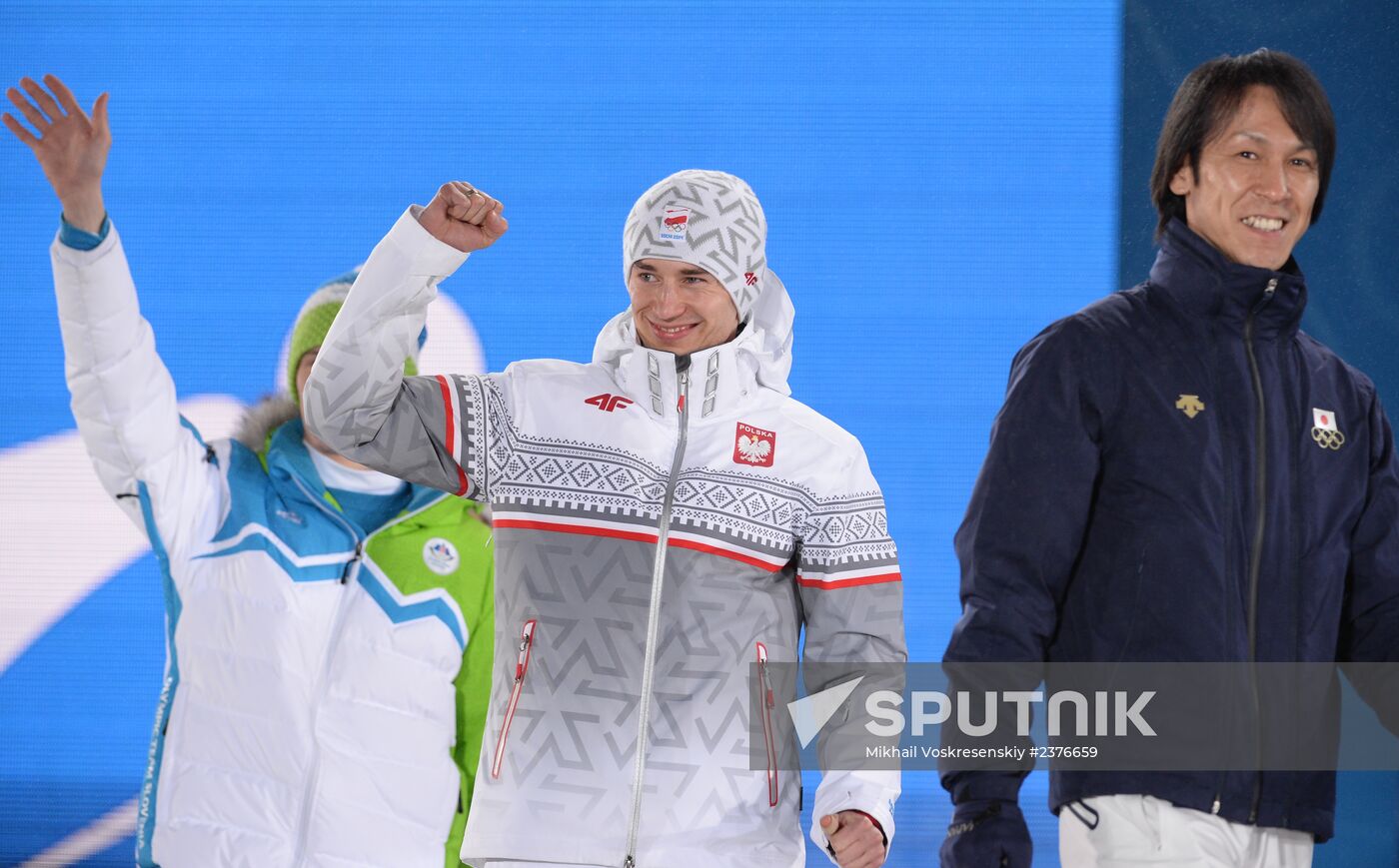 2014 Winter Olympics. Medal ceremony. Day Nine