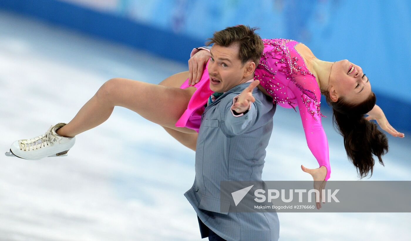 2014 Winter Olympics. Figure skating. Ice dance. Short program