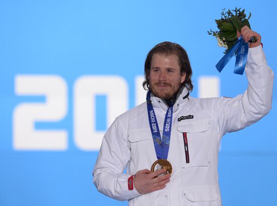 2014 Winter Olympics. Medal ceremony. Day Nine