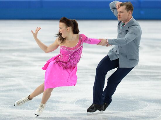 2014 Winter Olympics. Figure skating. Ice dance. Short program