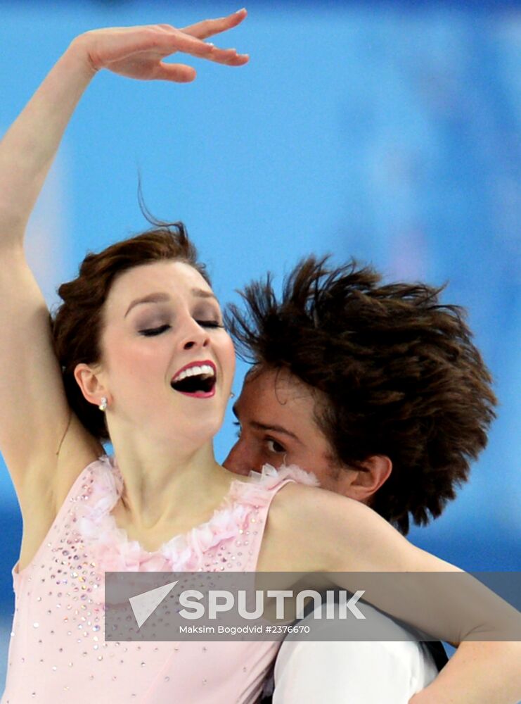 2014 Winter Olympics. Figure skating. Ice dance. Short program