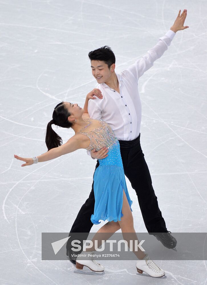 2014 Winter Olympics. Figure skating. Ice dance. Short program