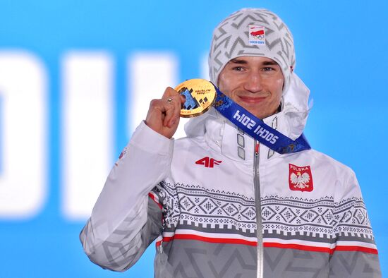 2014 Winter Olympics. Medal ceremony. Day Nine