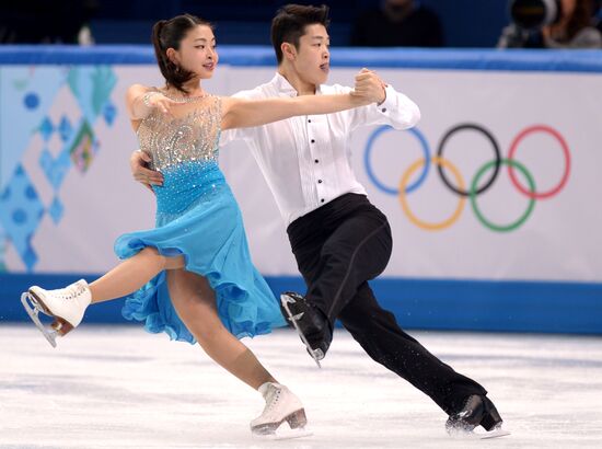 2014 Winter Olympics. Figure skating. Ice dance. Short program