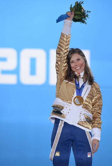 2014 Winter Olympics. Medal ceremony. Day Nine