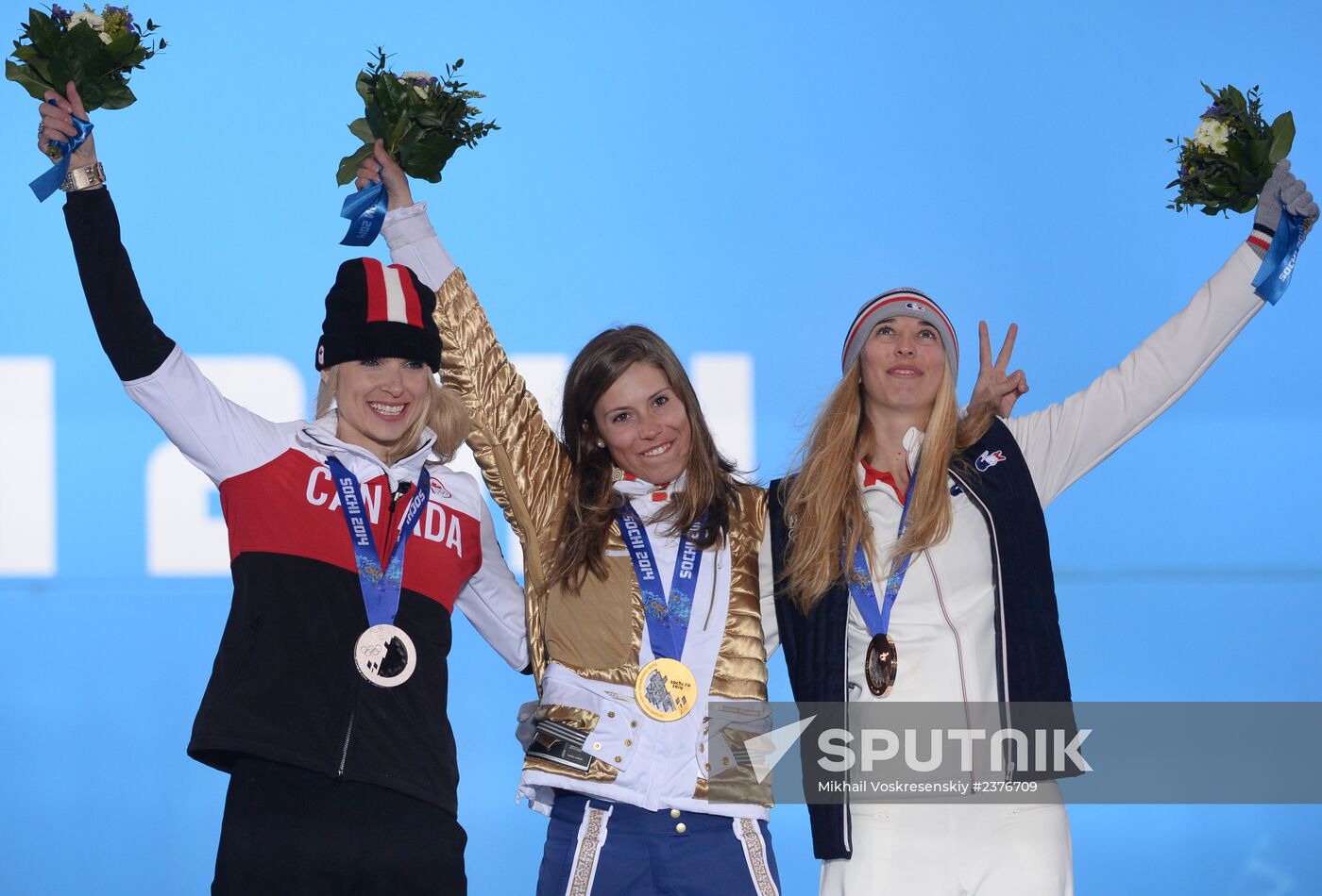 2014 Winter Olympics. Medal ceremony. Day Nine