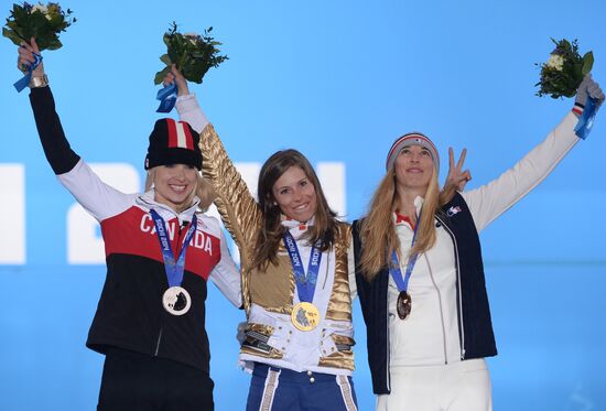 2014 Winter Olympics. Medal ceremony. Day Nine