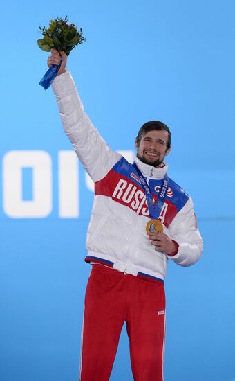 2014 Winter Olympics. Medal ceremony. Day Nine