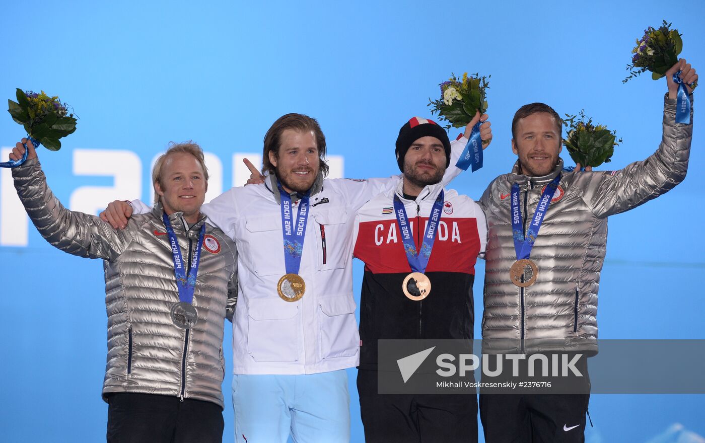 2014 Winter Olympics. Medal ceremony. Day Nine