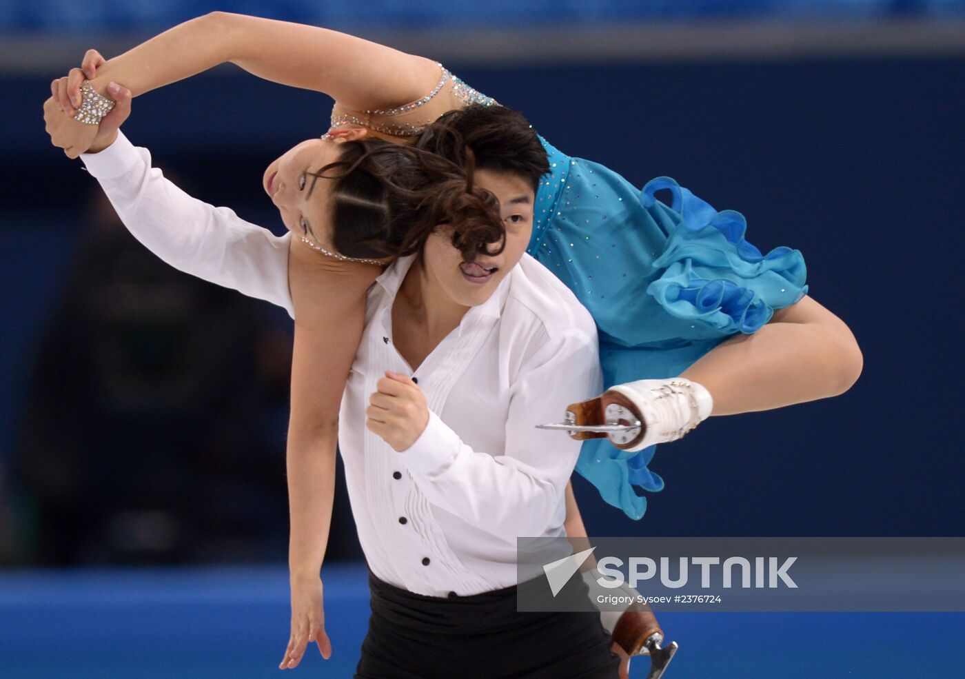 2014 Winter Olympics. Figure skating. Ice dance. Short program