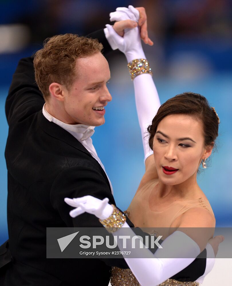 2014 Winter Olympics. Figure skating. Ice dance. Short program