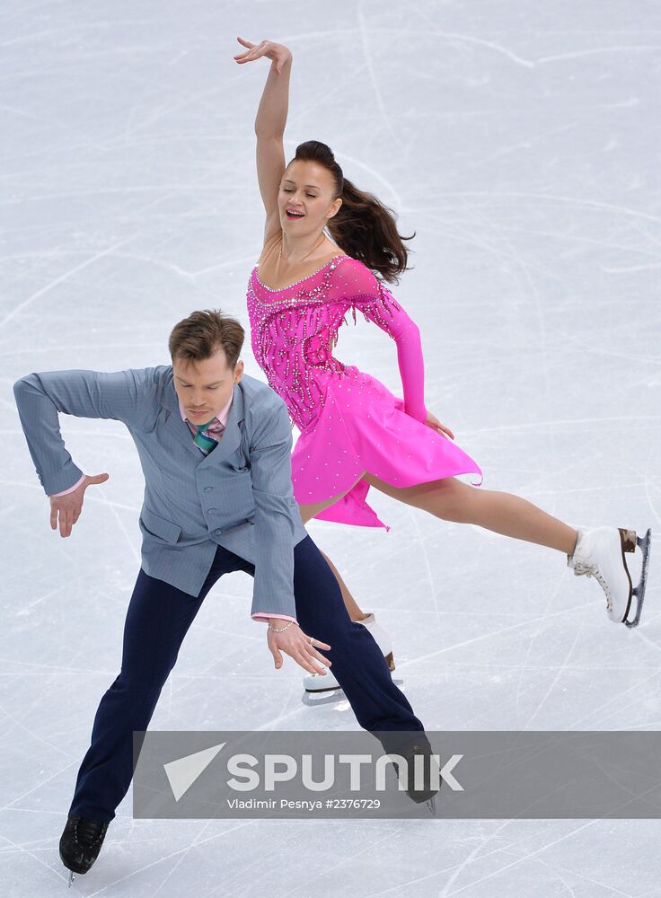 2014 Winter Olympics. Figure skating. Ice dance. Short program