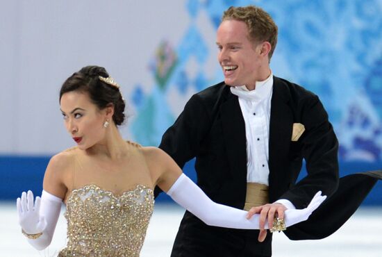 2014 Winter Olympics. Figure skating. Ice dance. Short program