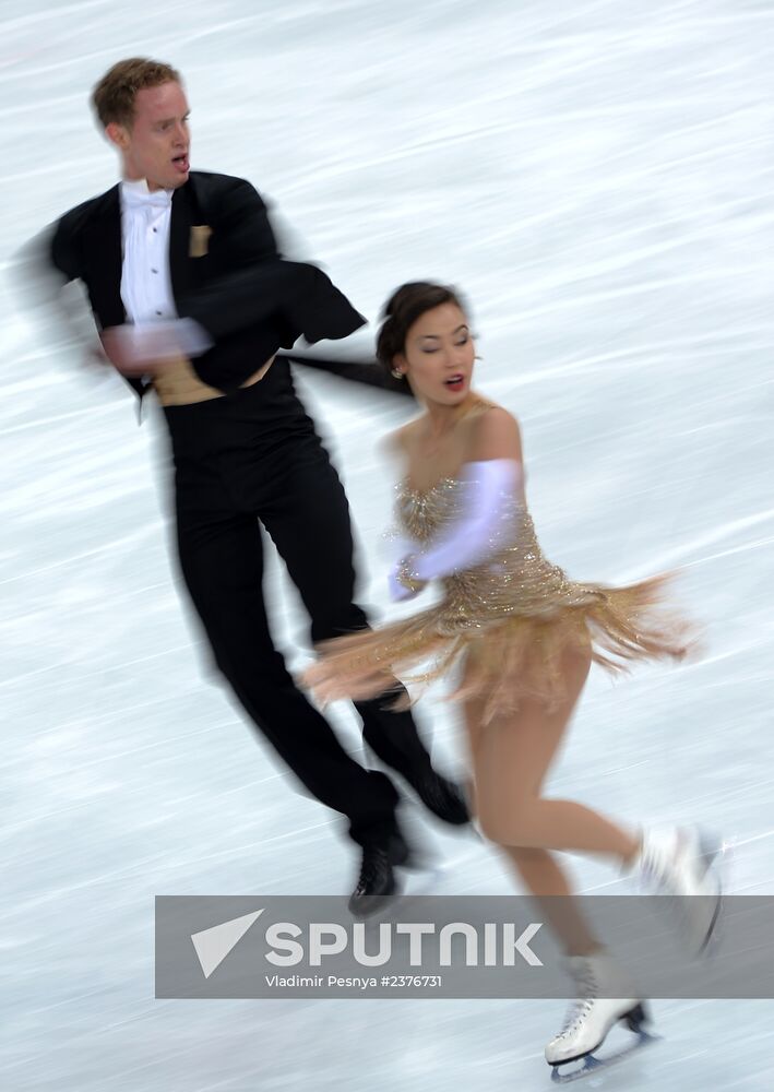 2014 Winter Olympics. Figure skating. Ice dance. Short program