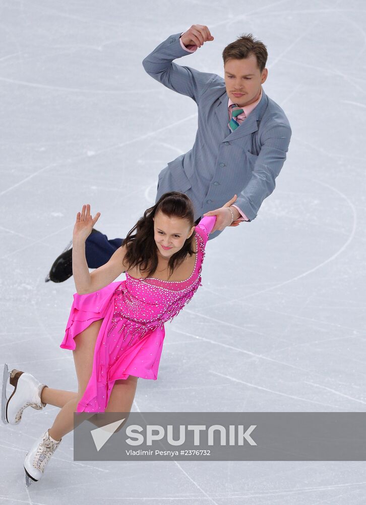 2014 Winter Olympics. Figure skating. Ice dance. Short program