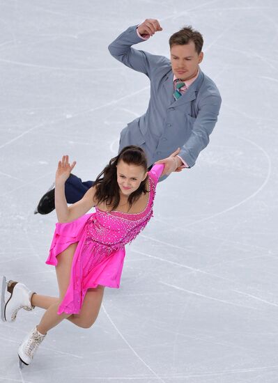 2014 Winter Olympics. Figure skating. Ice dance. Short program