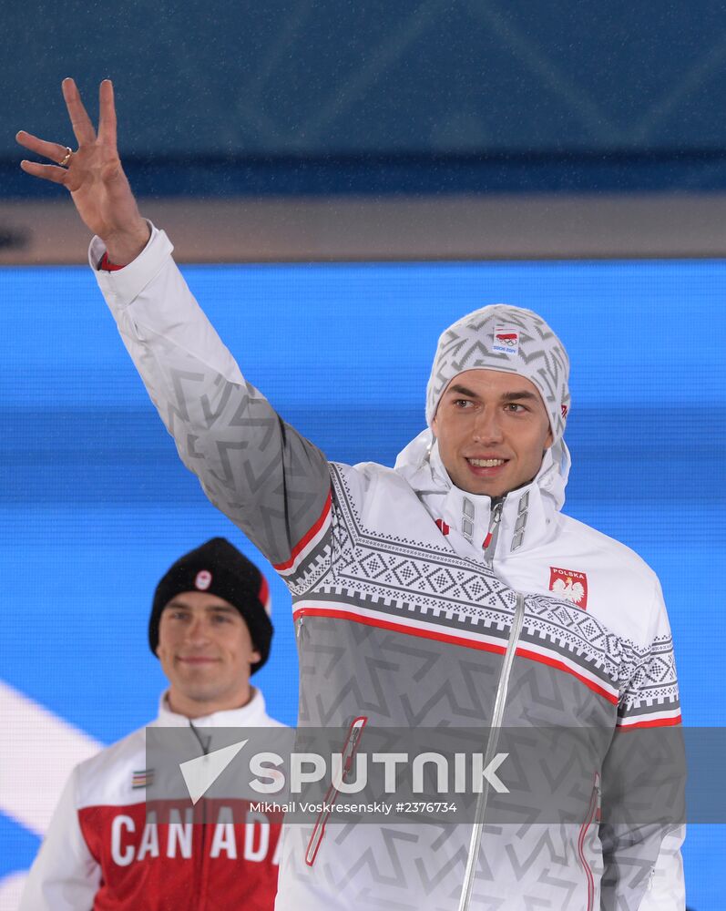 2014 Winter Olympics. Medal ceremony. Day Nine