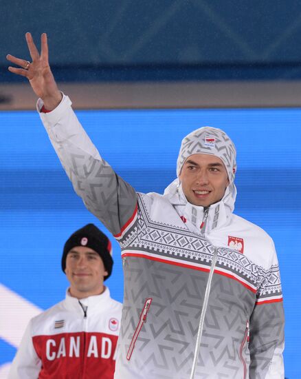 2014 Winter Olympics. Medal ceremony. Day Nine