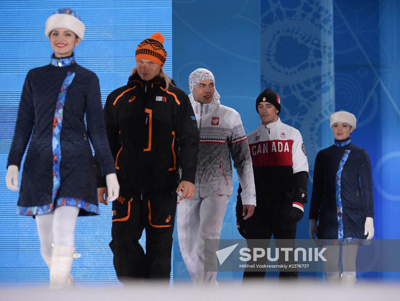 2014 Winter Olympics. Medal ceremony. Day Nine