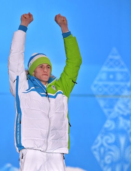 2014 Winter Olympics. Medal ceremony. Day Nine