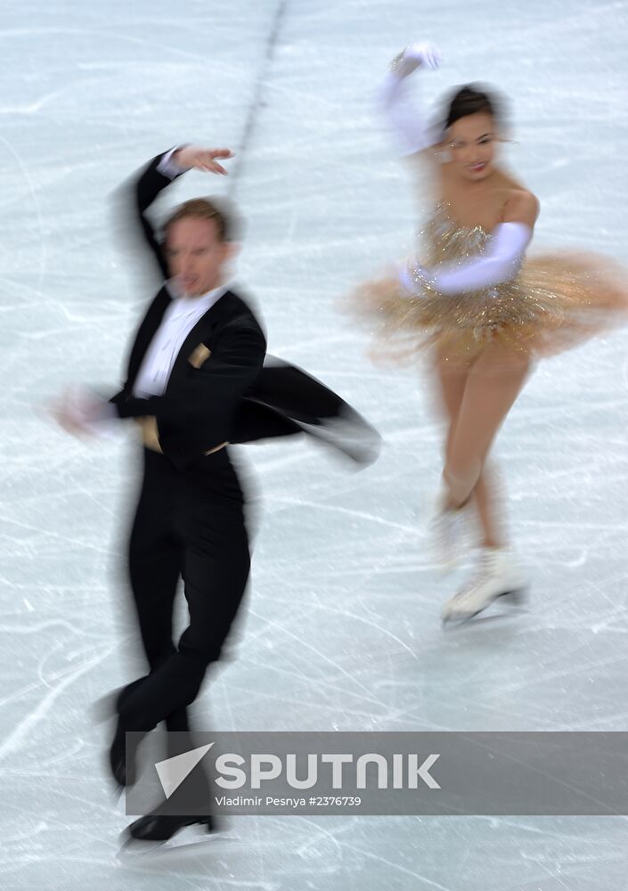 2014 Winter Olympics. Figure skating. Ice dance. Short program