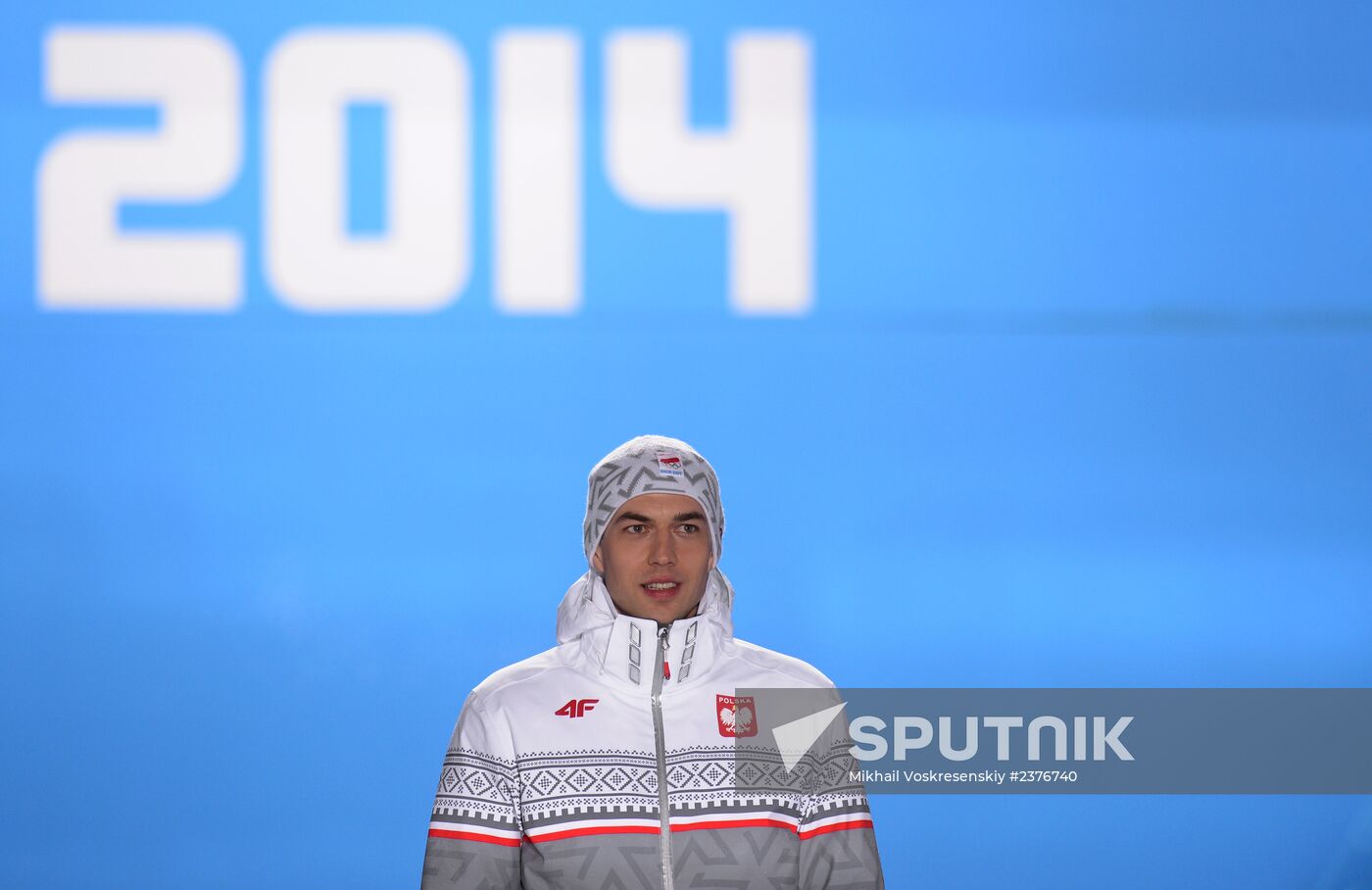 2014 Winter Olympics. Medal ceremony. Day Nine