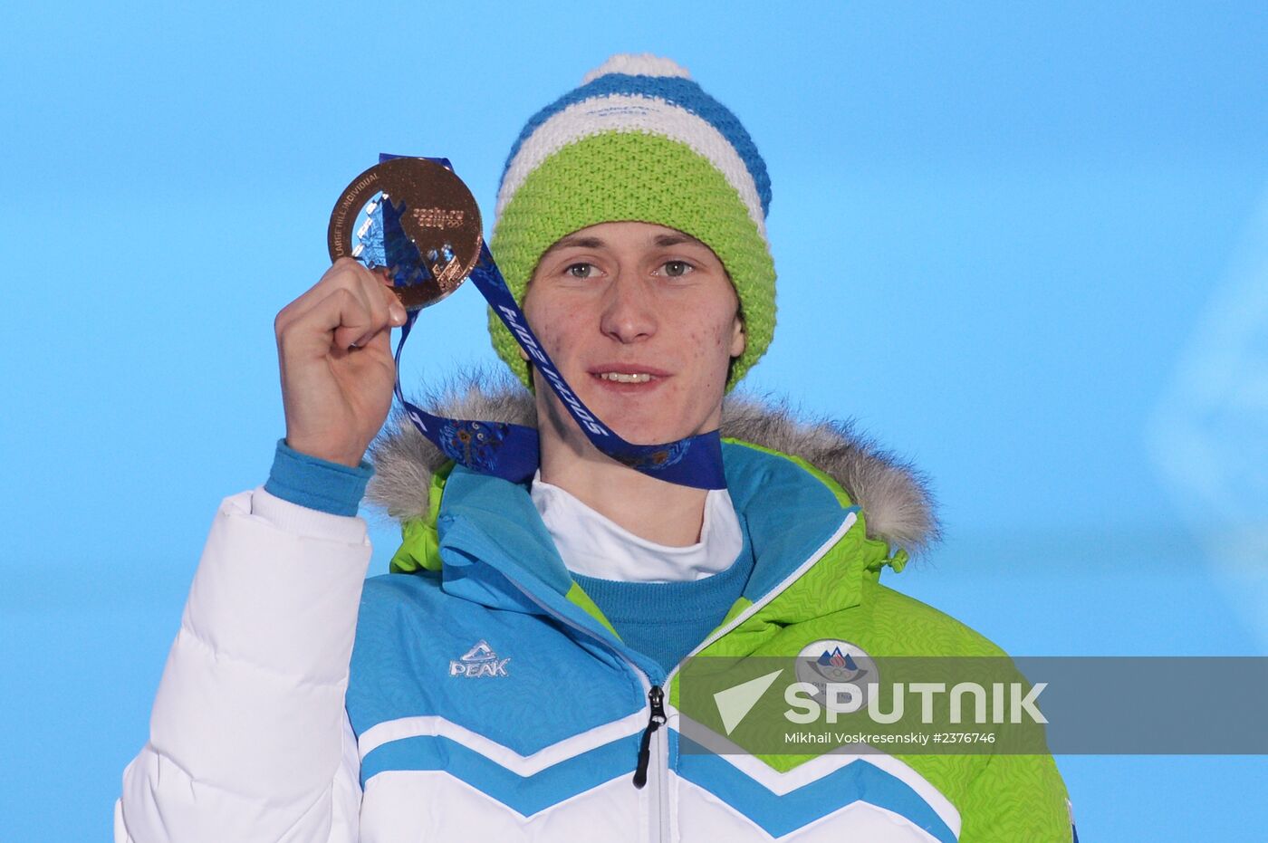 2014 Winter Olympics. Medal ceremony. Day Nine