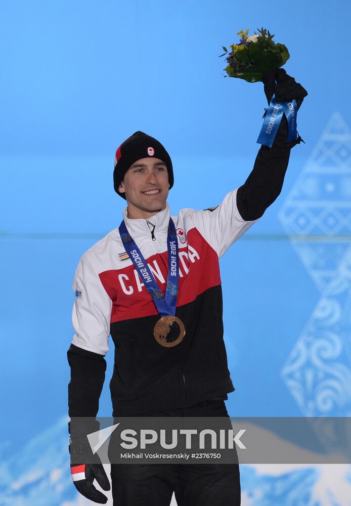 2014 Winter Olympics. Medal ceremony. Day Nine