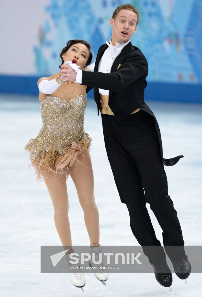 2014 Winter Olympics. Figure skating. Ice dance. Short program