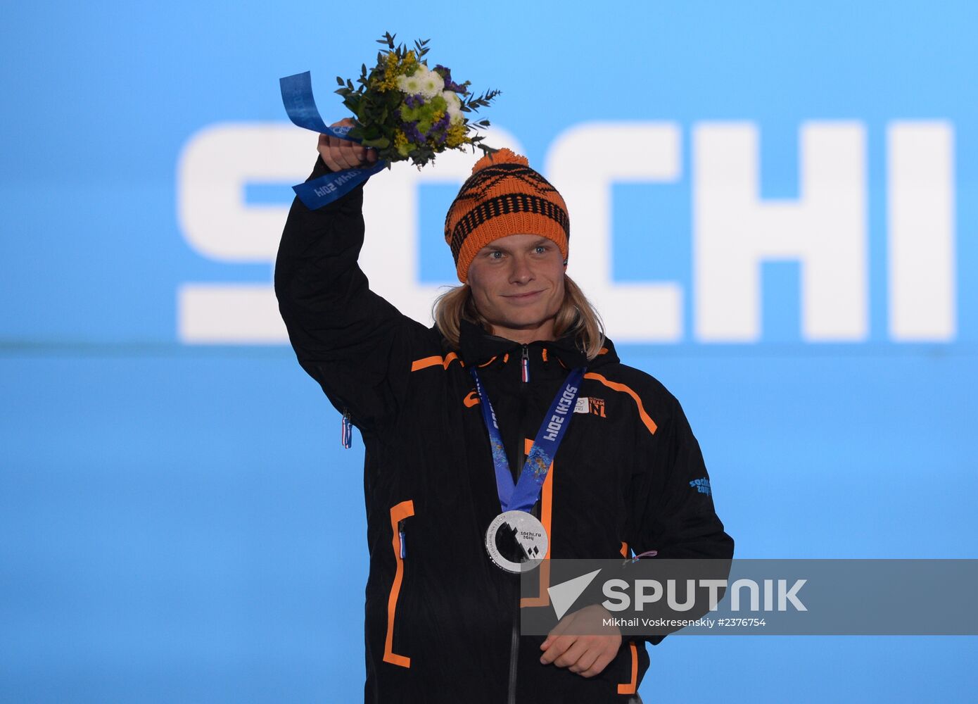 2014 Winter Olympics. Medal ceremony. Day Nine