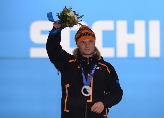 2014 Winter Olympics. Medal ceremony. Day Nine