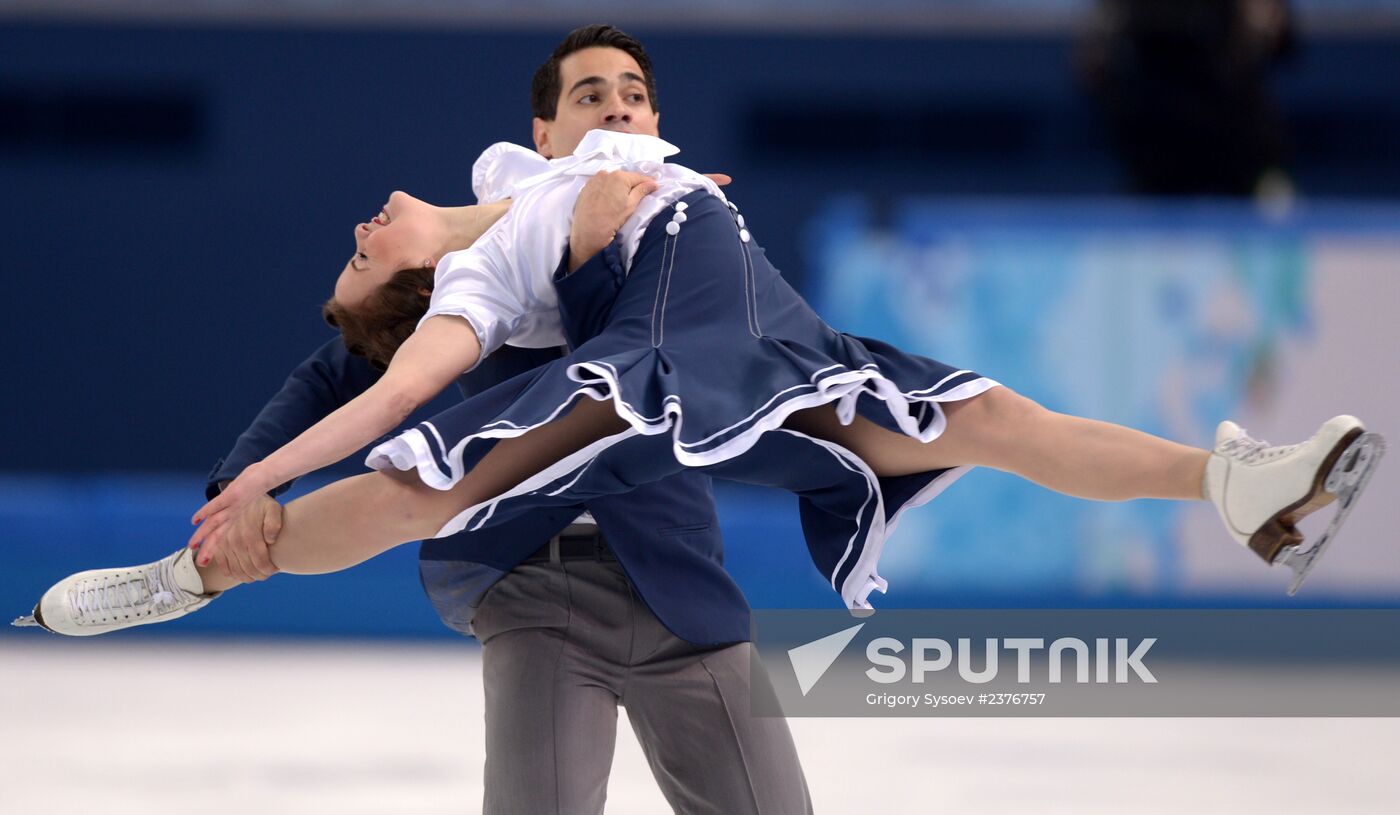 2014 Winter Olympics. Figure skating. Ice dance. Short program