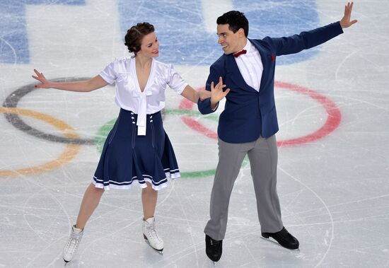 2014 Winter Olympics. Figure skating. Ice dance. Short program