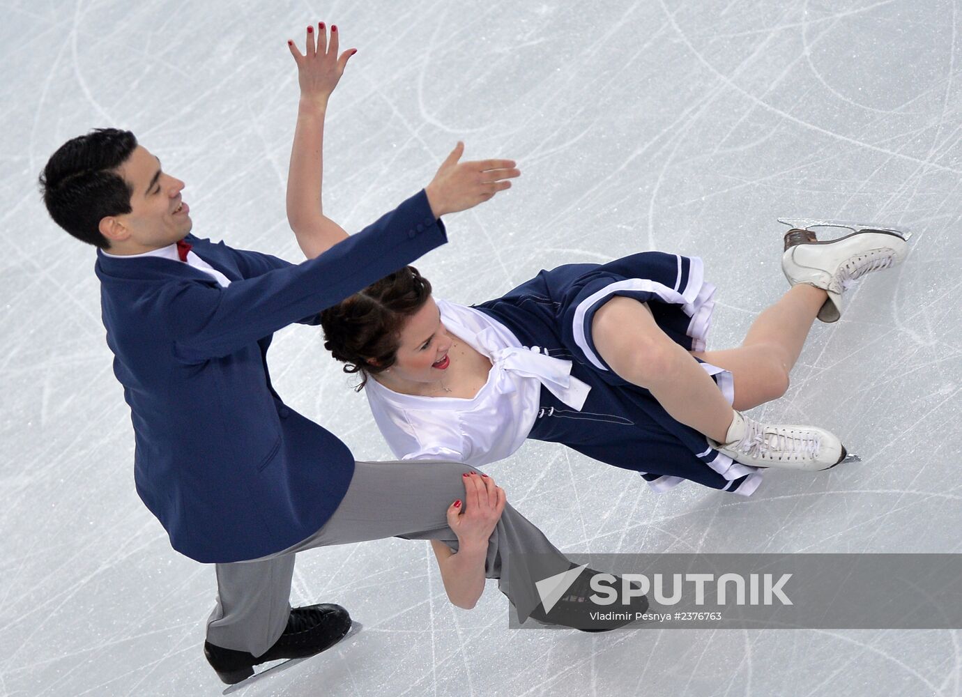 2014 Winter Olympics. Figure skating. Ice dance. Short program