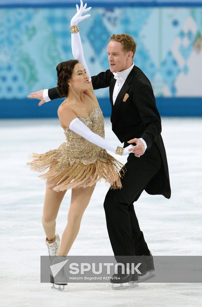 2014 Winter Olympics. Figure skating. Ice dance. Short program