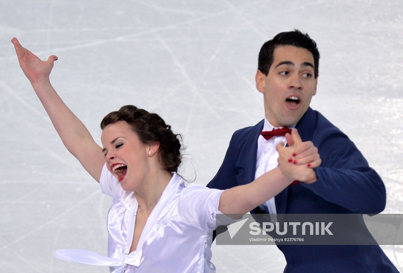 2014 Winter Olympics. Figure skating. Ice dance. Short program