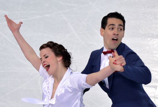 2014 Winter Olympics. Figure skating. Ice dance. Short program