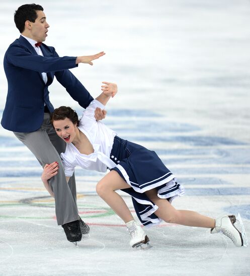 2014 Winter Olympics. Figure skating. Ice dance. Short program